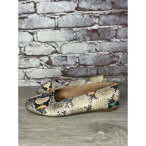 Madewell The Cory Snake Embossed Leather Ballet Flats Women’s Sz 8M US/38.5EU - Picture 13 of 16